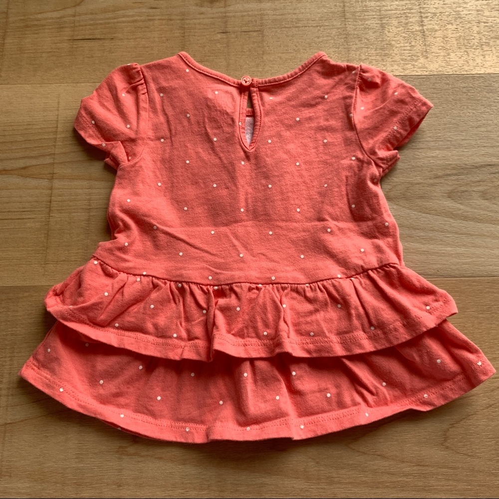 4/$12 Pink Ruffled Top - Picture 2 of 3